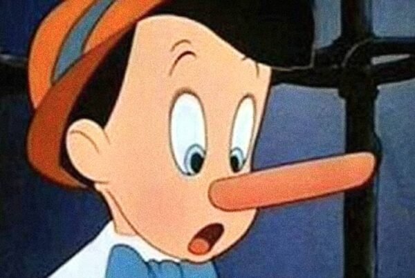 a close-up of the character Pinocchio